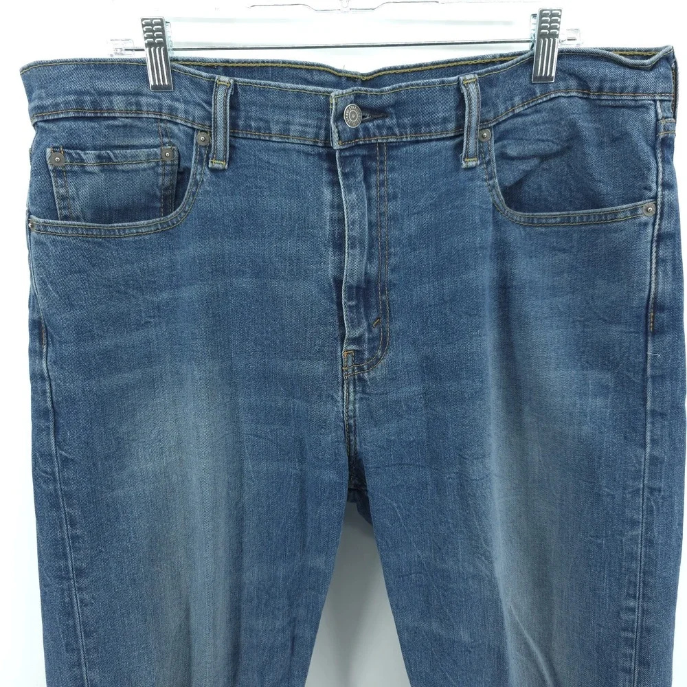 Levi's 502 Blue Jeans Mens 38X32‎ Measured 38X31 Taper Fit Comfort Stretch Denim